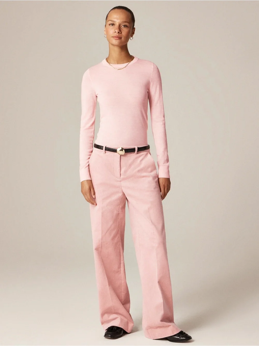 J.Crew Carolyn fitted crewneck sweater in merino wool size Medium